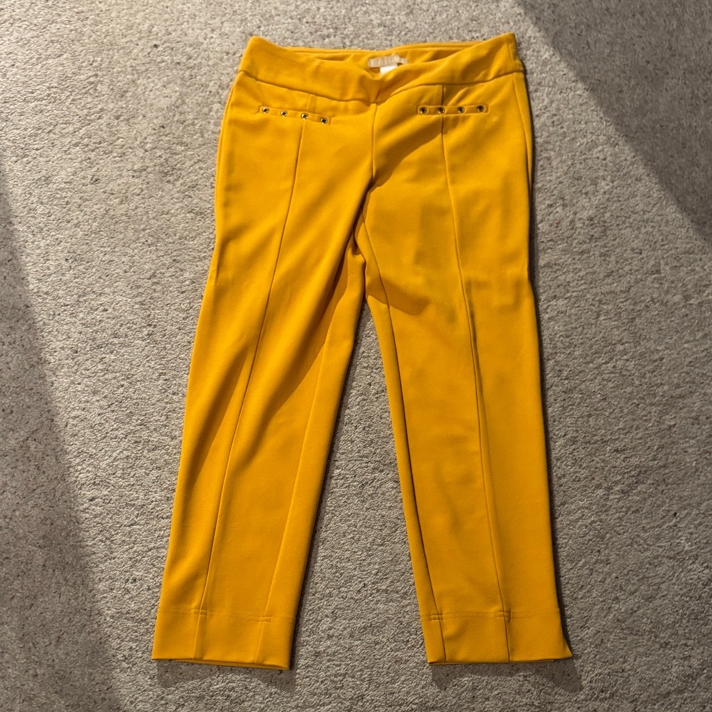 Hope & Harlow Mustard Cropped Pants
